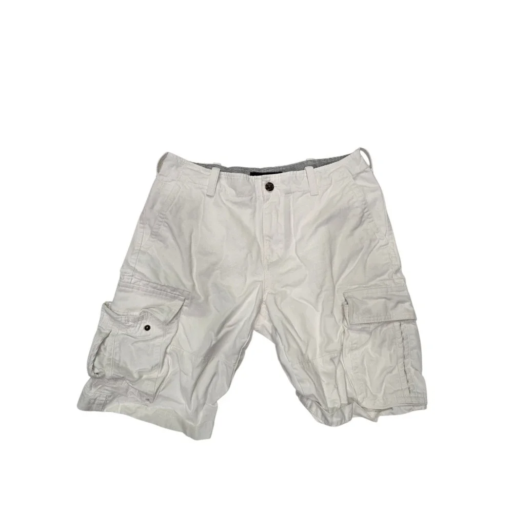 Tommy Hilfiger Cargo Shorts Men's Size 31 Classic Fit White Summer Preppy‎